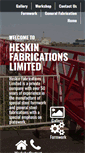 Mobile Screenshot of heskinfabs.co.uk